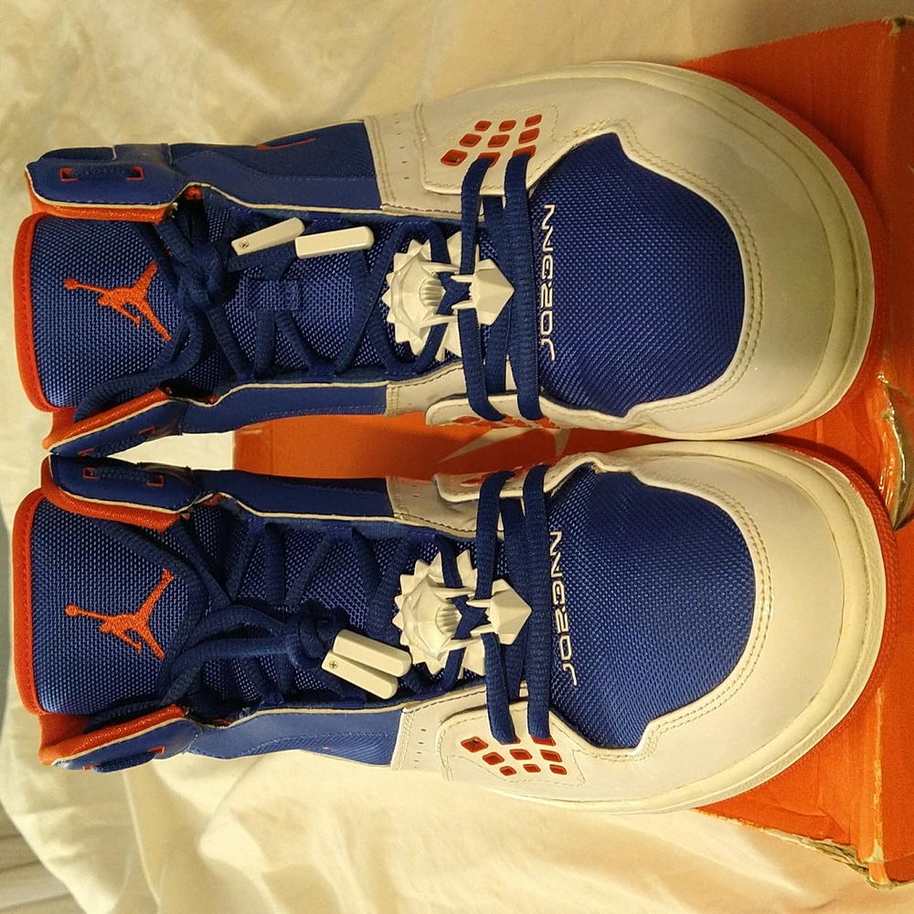 Air Jordan 1 Flight  size: 13 color: white/blue/orange